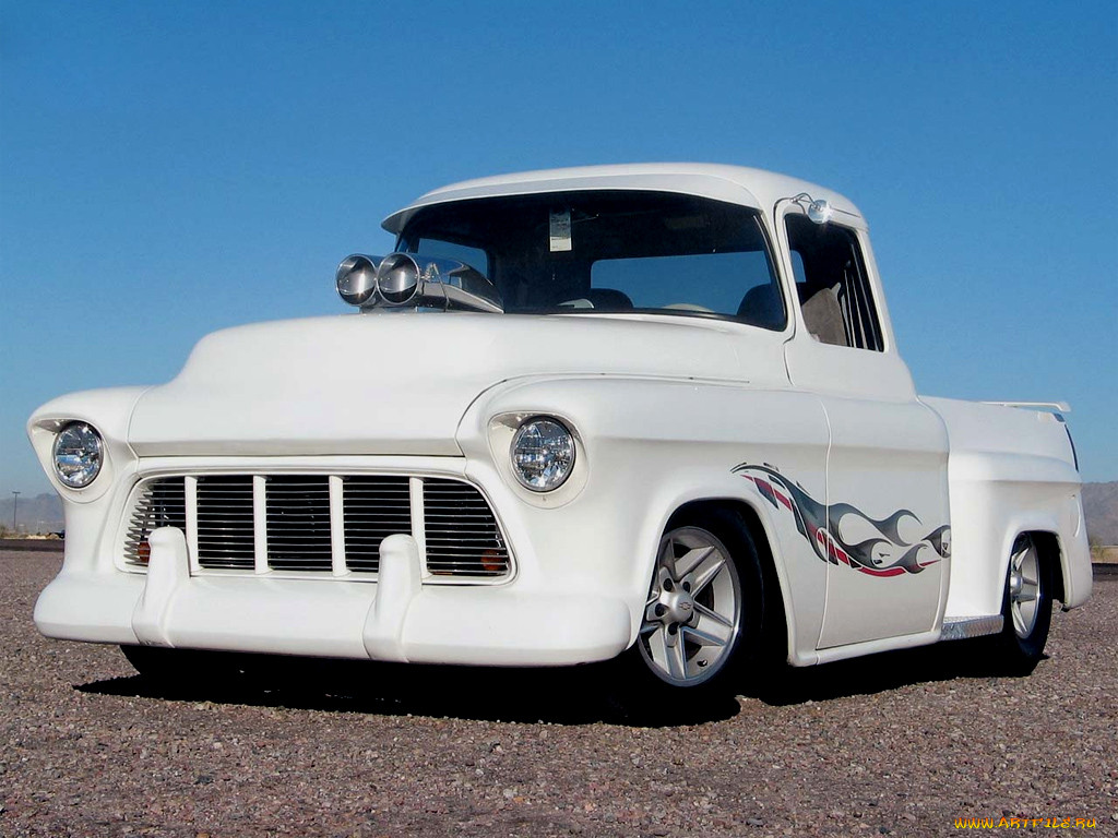 chevy, 1956, , custom, pick, up